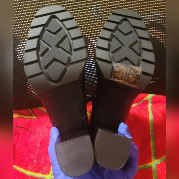 Primark Women's Black Leather Boots  Size 7 - Picture 9 of 12